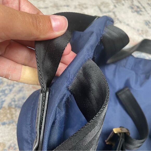 The Biker Nylon Medium Backpack by Marc Jacobs Navy Blue 14” by 12” main image 6